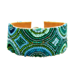 Appliqued Half Circle Deco Cuff